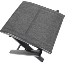 Repose-pieds pliable avec revêtement en textile