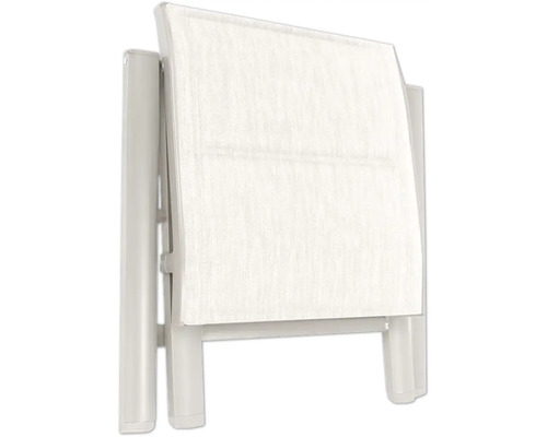 Chaise de jardin pliée avec revêtement textile