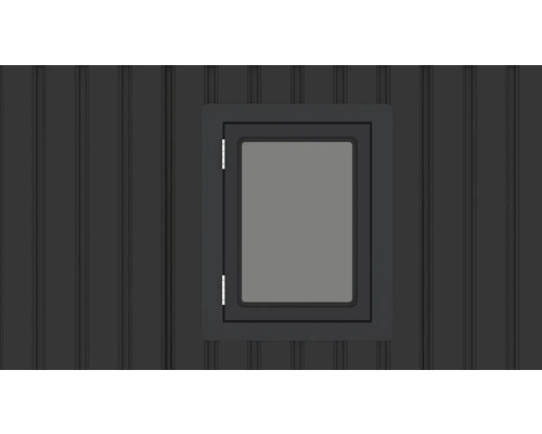 Fenster in einer Gartenhütte