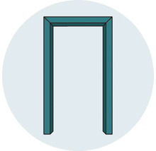 Représentation d'un cadre de porte