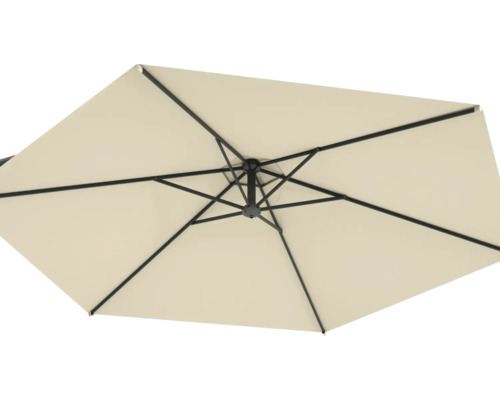 Vue de dessus d'un parasol avec des baleines