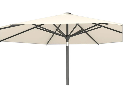 Parasol de jardin avec structure en métal et revêtement en tissu