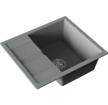 Évier en pierre artificielle avec égouttoir