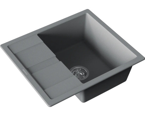 Évier en pierre artificielle avec égouttoir