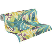 Rouleau de papier peint avec motif de feuilles