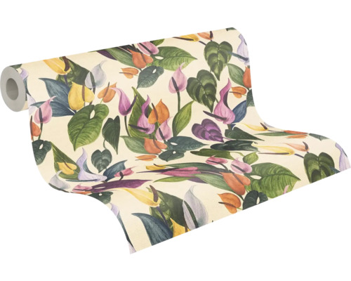 Rouleau de papier peint à motif de plantes