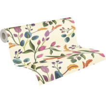 Rouleau de papier peint à motif floral