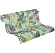 Rouleau de papier peint avec motif de feuilles