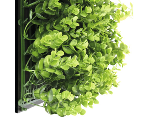 Panneau de plantes artificielles avec feuilles vertes