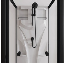 Duschkabine mit Brausegarnitur und Ablagen