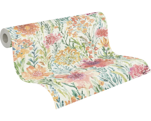 Tapetenrolle mit Blumenmuster