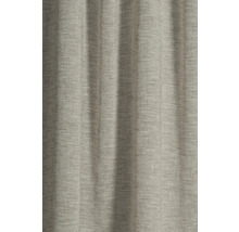 Nahaufnahme eines Vorhangs mit Leinenstruktur