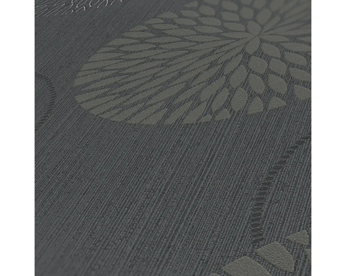 Nahaufnahme einer strukturierten Tapete mit floralem Muster