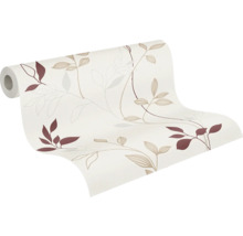 Rouleau de papier peint à motif de feuilles