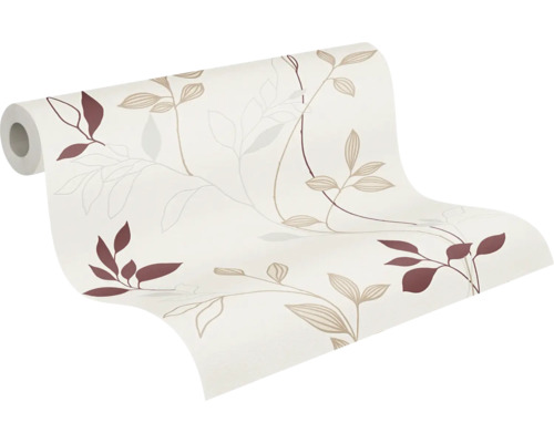 Rouleau de papier peint à motif de feuilles