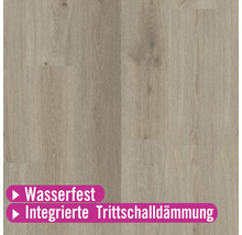 Wasserfester Bodenbelag mit integrierter Trittschalldämmung