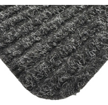 Detailansicht einer grauen Eingangsmatte mit Textiloberfläche