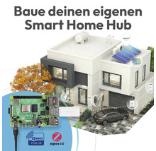 Grafik zum Erstellen eines Smart Home Hubs mit Raspberry Pi, Aeotec und Funkstandards