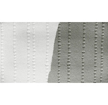 Nahaufnahme einer strukturierten Tapete mit geprägten Streifen