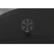 Vue détaillée d'un clapet d'aération sur un gril