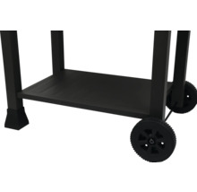 Chariot de barbecue, châssis avec roues et étagère de rangement
