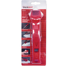 Werkzeyt Outil à joints de silicone 5 en 1 pour couper, enlever et lisser les joints de silicone
