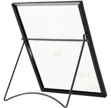 Cadre photo noir avec verre et support