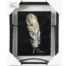 Cadre photo décoratif 9 x 13 cm avec motif plume