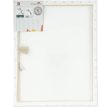 Keilrahmen mit den Maßen 50x60 cm, bespannt mit Leinwand aus 100 Prozent Baumwolle