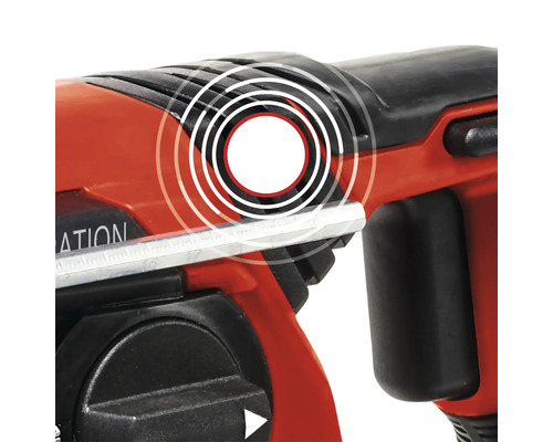 Detailansicht eines Bohrhammers mit Vibrationsdämpfung