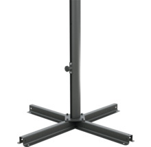 Support de parasol en métal avec base à quatre pieds