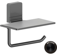 Toilettenpapierhalter mit Ablage in matter Ausführung