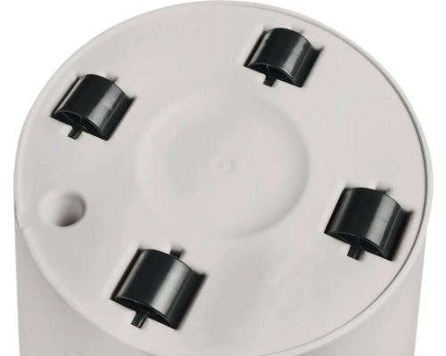 Bodenansicht eines Behälters mit Rollen