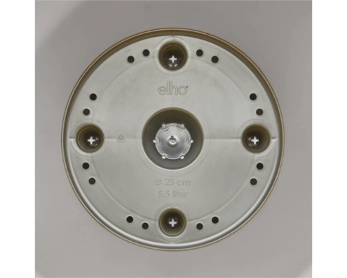 Elho Pflanztopf Unterseite, Durchmesser 25 cm, Volumen 5,5 Liter