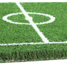 Kunstrasen mit weißen Linien für Sportplatzmarkierungen