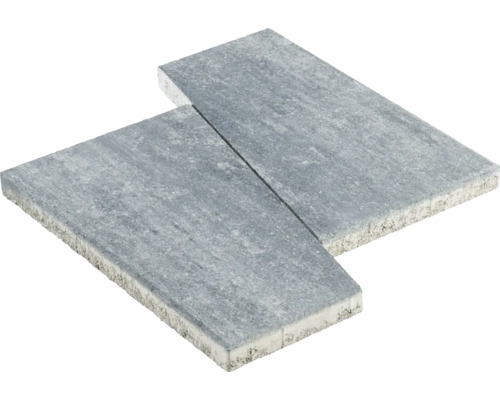 Pavés gris en béton