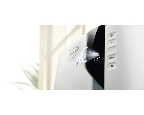 DeLonghi Pinguino climatiseur vue détaillée des commandes