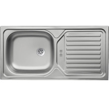 Évier à encastrer en acier inoxydable avec égouttoir