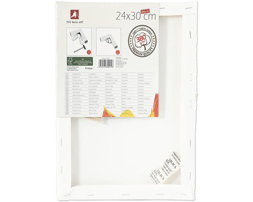 Châssis entoilé de dimensions 24 sur 30 centimètres