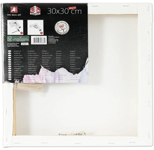 Keilrahmen mit der Größe 30x30 cm und dem FSC Siegel