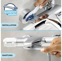 Installation und Wartung einer Armatur mit Werkzeug