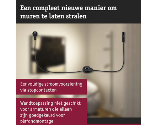 Elektrisches Kabel mit Stecker und Fußschalter für Wandleuchte