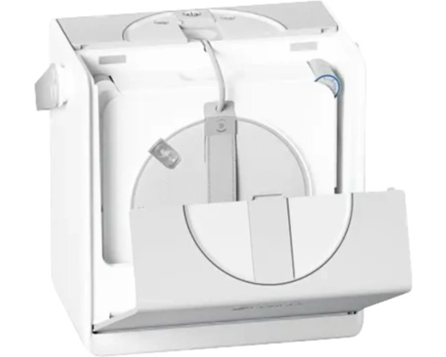 Kreuzlinienlaser in weisser Aufbewahrungsbox