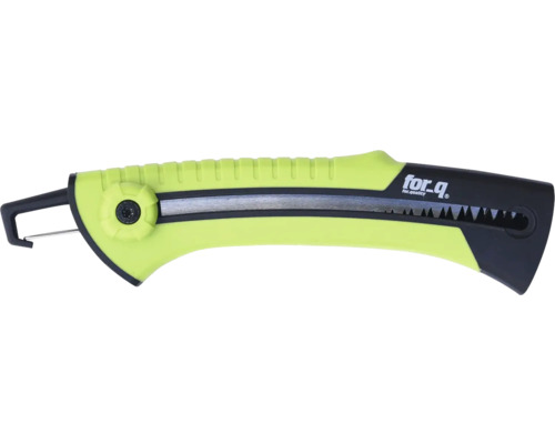 Universalmesser mit ausziehbarer Klinge und for.q Logo