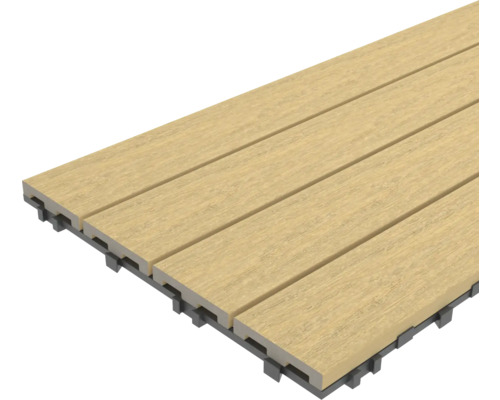 Dalle de terrasse en bois composite