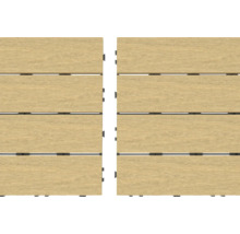 Deux dalles de terrasse en bois