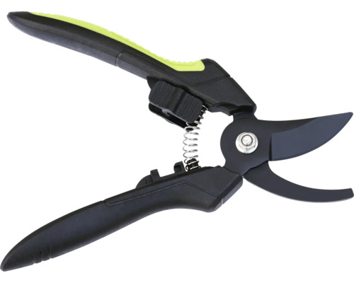 Sécateur avec ressort et verrouillage