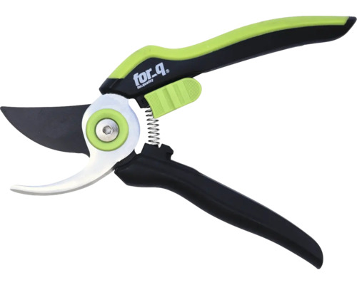 Sécateur avec poignée et lame noires