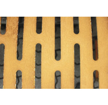 Vue détaillée d'une plaque perforée