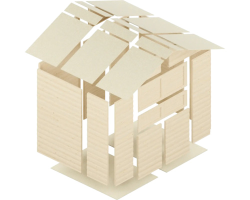 Plan éclaté d'un abri de jardin en bois